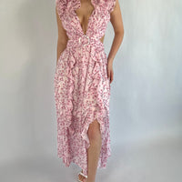 Rosé Belle Midi Dress