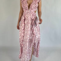 Rosé Belle Midi Dress