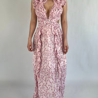 Rosé Belle Midi Dress